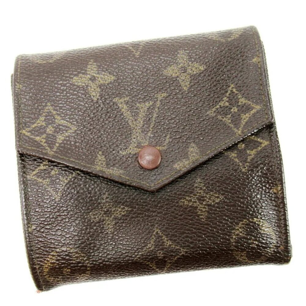Louis Vuitton W Hook Wallet Monogram Monogram Canvas Authentic
